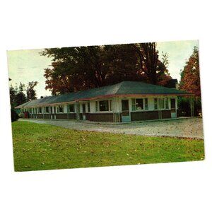 Stone House Motel Postcard Willow Street Truro Nova Scotia Vintage Canada Stamp